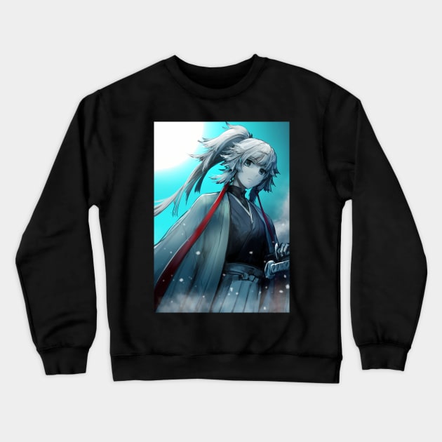 Ice cold samurai Crewneck Sweatshirt by Fracture Traveling